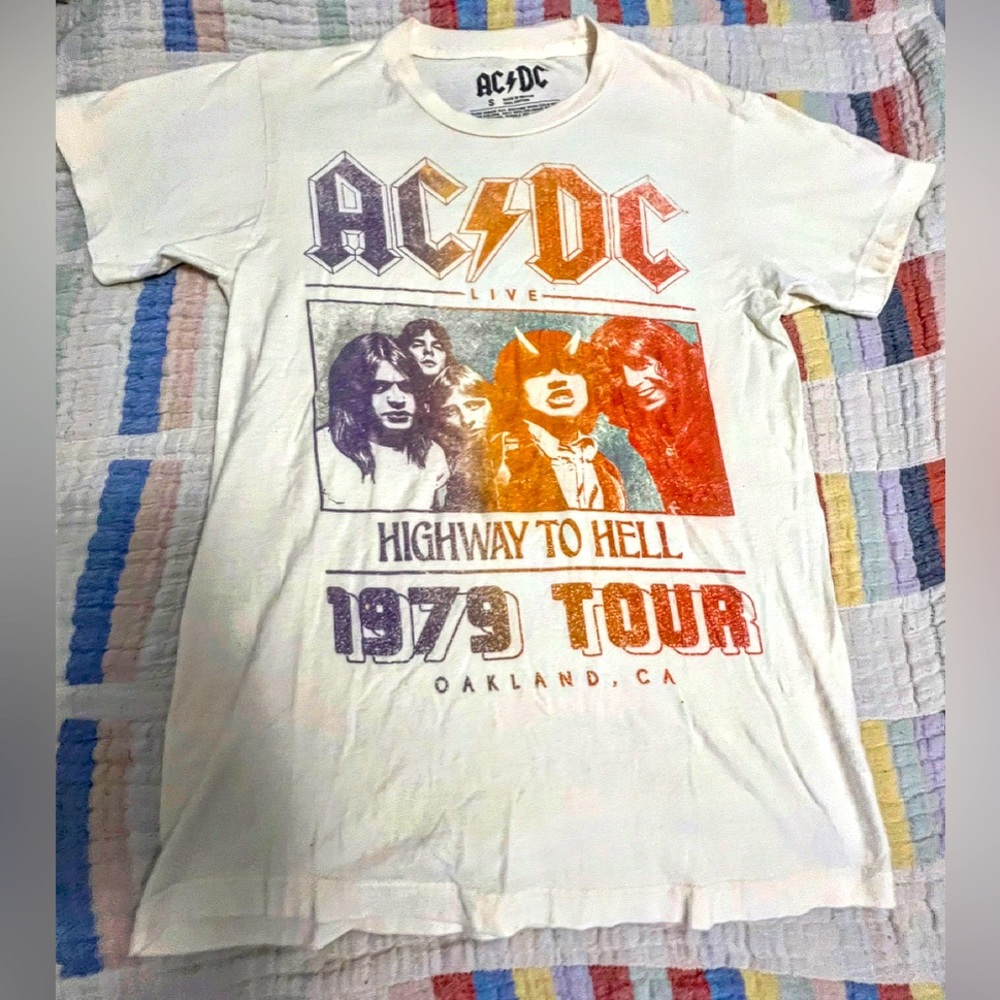 AC/DC Multi colored HWY To Hell T-shirt